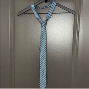 ✨ Express Teal & Blue Striped Necktie | Excellent Condition | Menswear Staple!